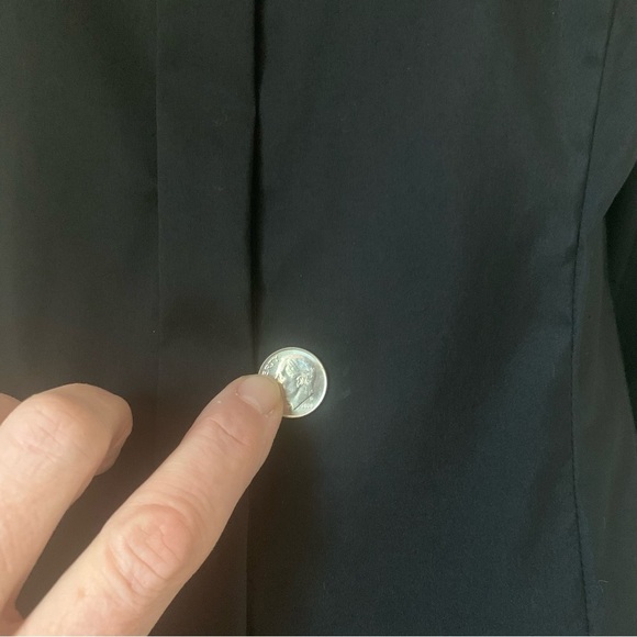 HUGO BOSS “Boresa” Blouse Stretch Poplin Lace Collar - Picture 15 of 16